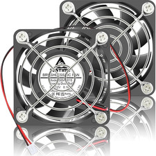 GDSTIME 60Mm X 15Mm 12V 2-Pin Cooling Fan Dual Ball Bearing High Speed 2Pcs