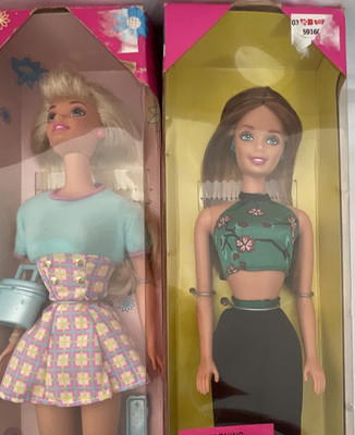 Mattel Barbie Fashion Avenue Chic Barbie & Style Dolls Lot 12in