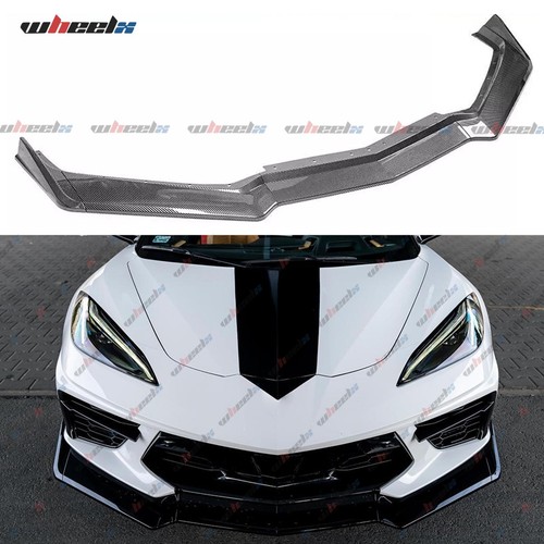 Gloss Black Front Bumper Lip Splitter For 2020-2025 Chevy Corvette C8 – 5VM Style