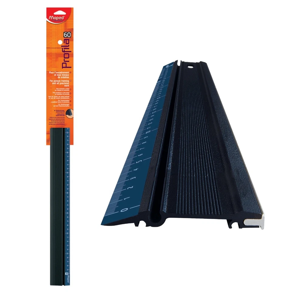 Maped Schneidlineal Profilia 60 cm M170060 mit hoher Stahlkante