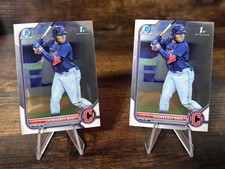 Jhonkensy Noel 2022 Bowman Chrome 1st Edition #BCP-2 Cleveland Guardians 5R#1.H