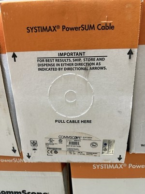 Commscope Systimax PowerSUM Cat5e 2061F Plenum Black Cable 1000ft