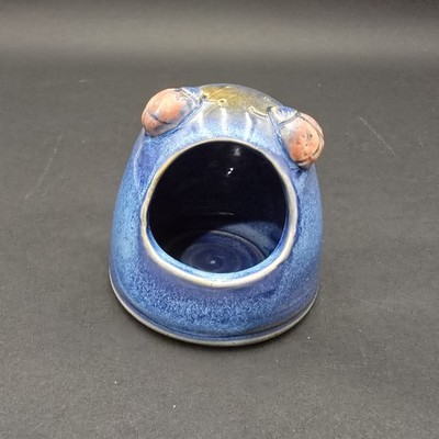 Studio Art Pottery Ladybug Salt Cellar Holder Ladybugs Handmade Signed ROBBS