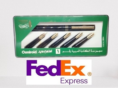 Osmiroid Arabic writing Pen 22 Carat Gold Plated Fountain Pen Calligraphy Pen