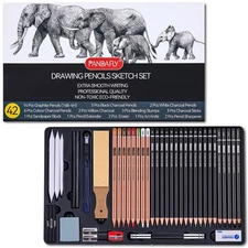 Drawing Sketching Pencil Set, 42 Pack Pro Art Pencil Kit with Graphite Pencil