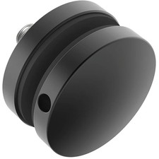 Glaspunkthalter Punkthalter &oslash;50 mm flach M10x45 8-17,52 mm, Edelstahl schwarz