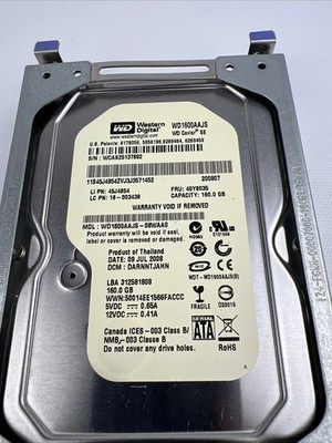 Western Digital Caviar SE WD1600AAJS 160 GB 3.5'' SATA 7200 Hard Drive Tested