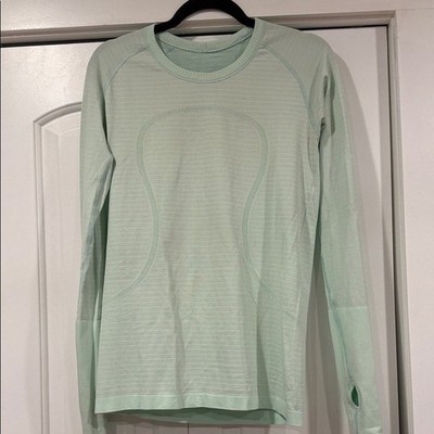 lululemon athletica swiftly tech Light Mint Green Long Sleeve Tee 10