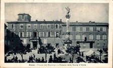 Massa Piazza del Municipio e Banca d'Italia mercato F. piccolo spedita