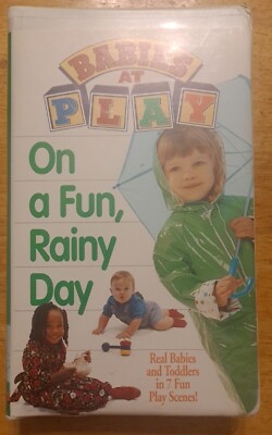 Babies at Play On a Fun, Rainy Day VHS 1995 Rare Movie 85393591434