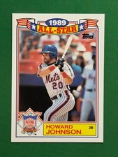 1990 Topps Baseball 1989 All-Star Game Commemorative Glossy #4 Howard Johnson