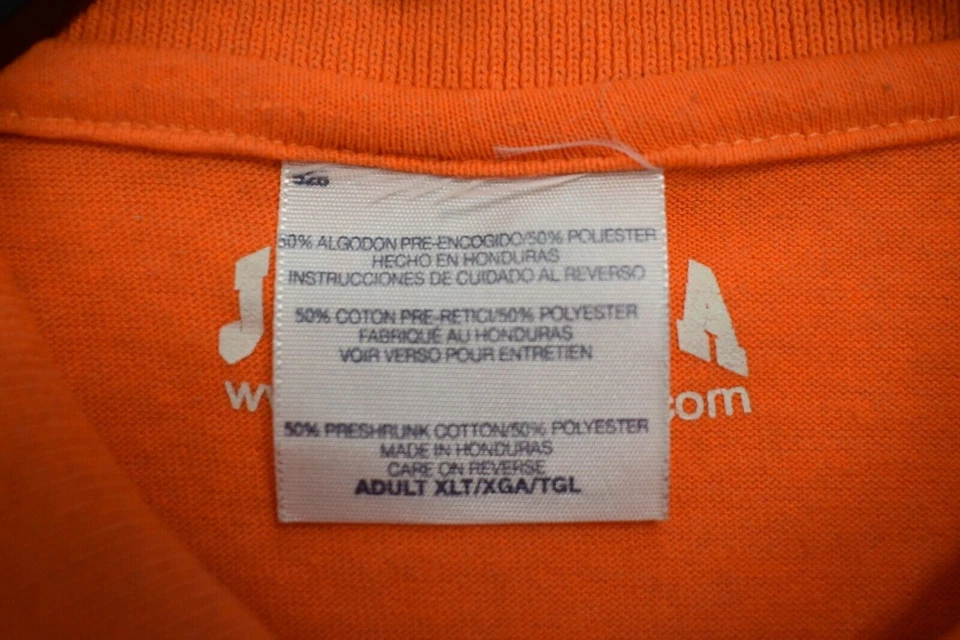 Camiseta polo de golf atlética manga corta naranja cómoda Joes EE. UU. para hombre informal XL Foto 4 de 4