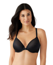Wacoal 34C Back Appeal Front Close T-Shirt Bra NWOT 853403 Black