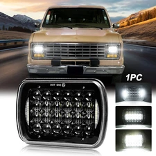 5x7" 7x6'' LED Headlight High/Low DRL For Ford E-100 E-150 E-250 E-350 Econoline