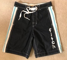 EUC Boys Abercrombie Navy Blue Board Shorts Sz L Handsome Style Waist Is 30 In.