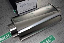 Vibrant Performance StreetPower Oval Muffler 4" Inlet/Outlet (Center-Center)