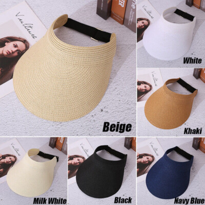 UV Protection Cap Summer Women Wide Brim Hat Sun Visor Beach Hats Adjustable