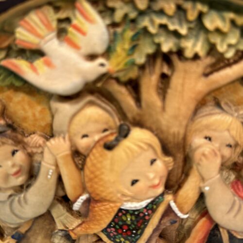 1 ANRI Holz Teller Schild von Ferrandiz Frühlingsjubiläum Made in Italy - Bild 6 von 10
