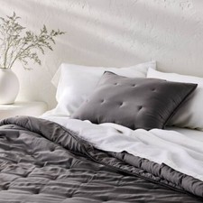 King Rayon from Bamboo Quilt Pillow Sham Dark...