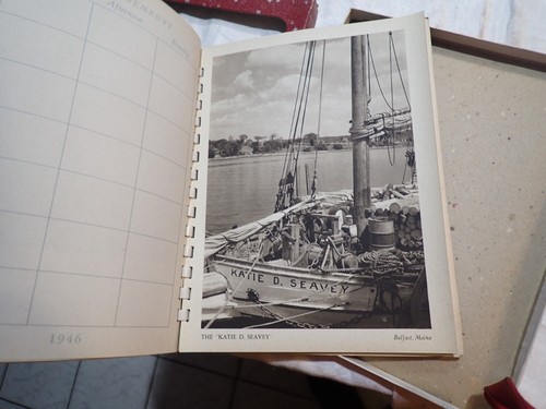 Vintage 1946 New England Calendar Datebook Journal NEW in box Hastings House - Picture 6 of 9