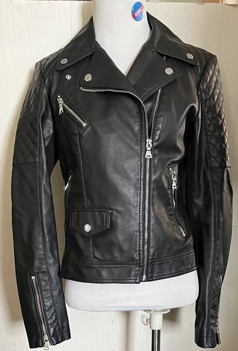 Express quilted moto jacket sale