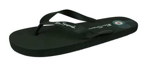 Ben Sherman Mens Beach Flip Flops - Black UK8