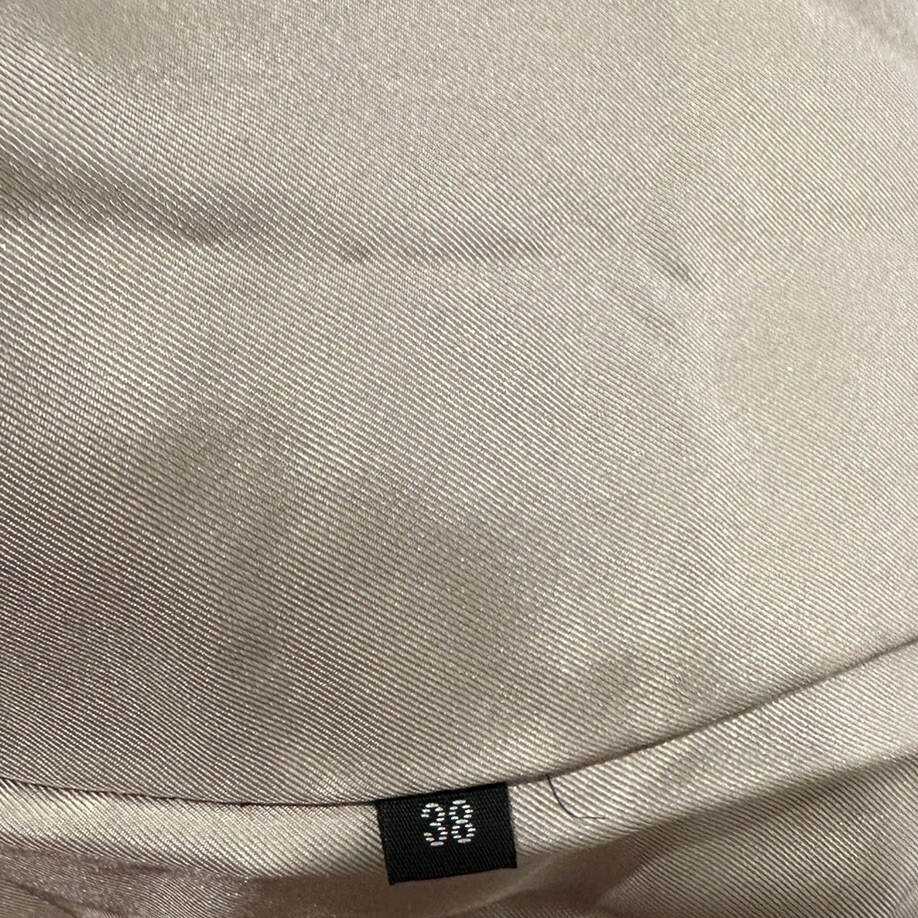 Nuova Yves Salomon Giacca Cappotto Pelliccia di Coniglio Donna Beige 38 EU 6 US