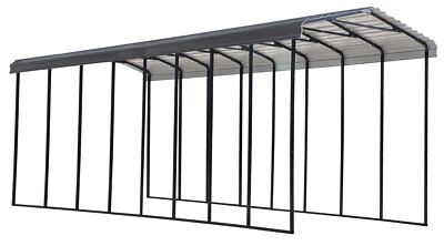 Arrow Carport, 14x38x14, Charcoal