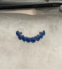 Flat Blue Screws Set For Benchmade Mini Osborne 945 and 940-2 Handle Scales