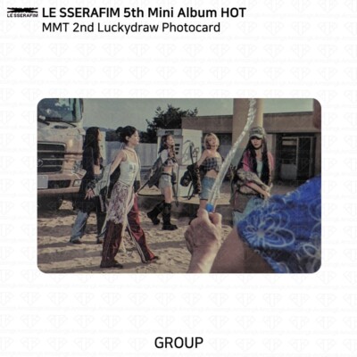 Le Sserafim 5th Mini Album HOT MMT 2nd Luckydraw Photocard KPOP K