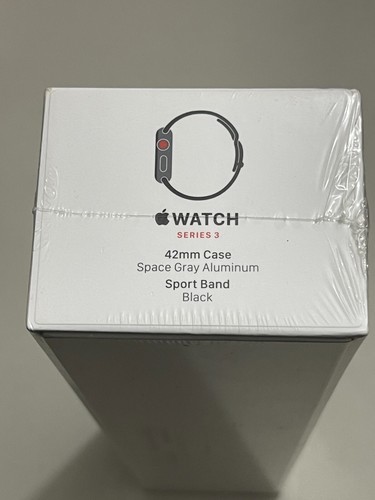 Apple Smart Watch 3 42mm Space Gray Alu Case Sport Band MTGT2LL/A GPS + Cellular - Picture 12 of 14