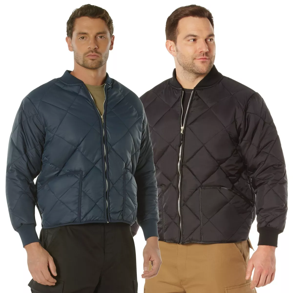 Diamond quilt nylon jacket shop
