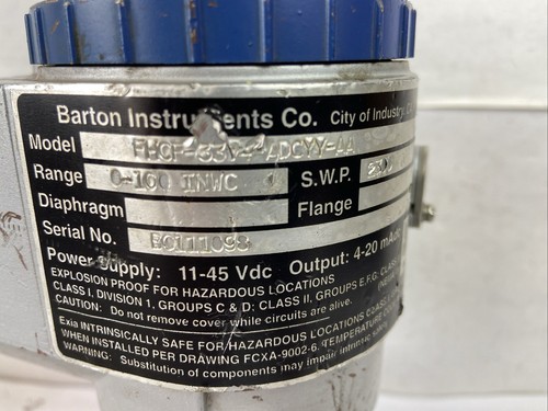Barton Instruments FHCF33V4ADCYYAA Transmitter FHCF-33V4-ADCYY - Picture 2 of 16