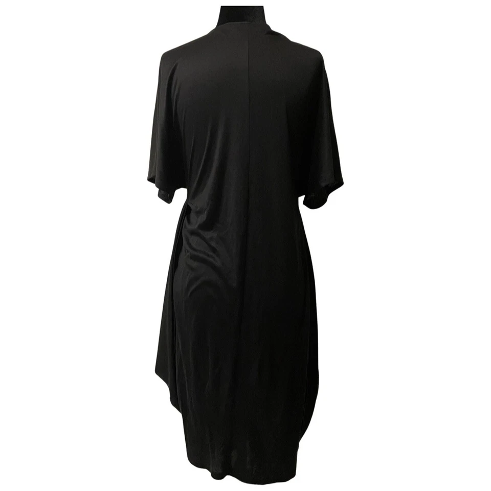 Yves Saint Laurent коротким рукавом Джерси драпировки платье черный размер 36 США 6 G2U - Изображение 4 из 4