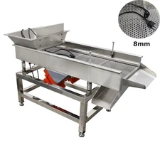 8mm Round Hole Electric Linear Vibrating Sifter Straight Vibrating Sieve Shaker