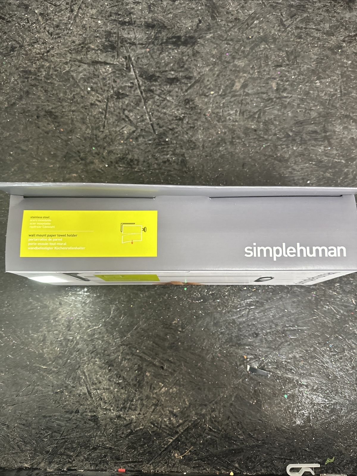 simplehuman KT1024 Stainless Steel Wall Mount Paper Towel Holder