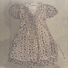 Forever 21 Satin Mini Floral Dress Women Size Small Multicolor Flirty Summer