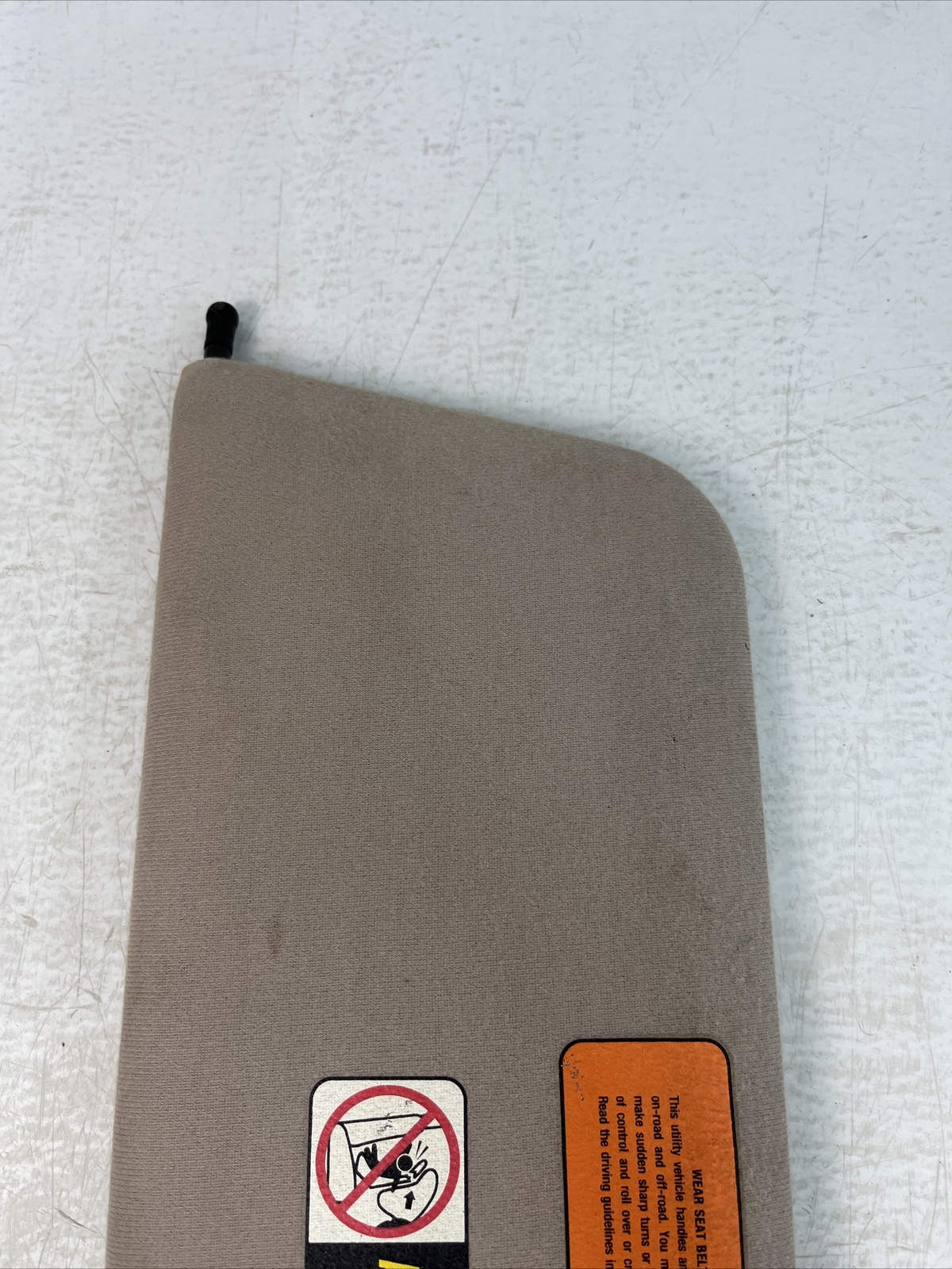 9701 Jeep Cherokee Sport/Classic XJ Sun Visors Single Wire OEM Gray