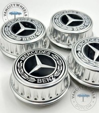 4pcs Center Hub Mercedes S63 W205 W213 W218 Wheel Cap SCREW ON 68mm/2.67 Inch