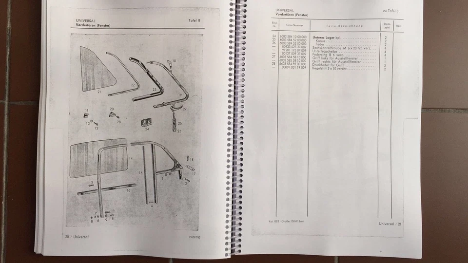 Catálogo de carrocerías DKW F93 3=6 cupé, limusina y 4 Turig 1956 1957 1958 Foto 2 de 4