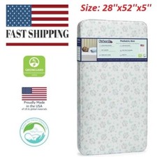 BABY CRIB MATTRESS Toddler Innerspring Pediatric Comfort Sleep Infant WaterProof