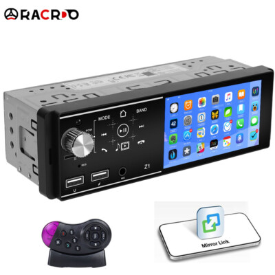 1DIN 4.1'' Autoradio Bluetooth FM TF USB AUX MP5 Player Touch Screen Mirror link