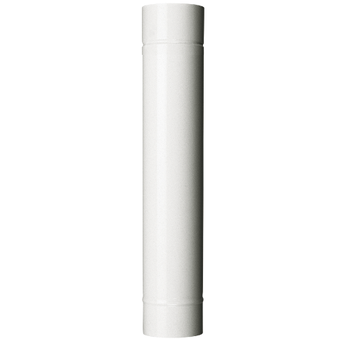 Tubos 12pz Ø 9x100CM de Acero Porcelana Blanco Tubo para Estufa Estufas A Madera - Imagen 2 de 10