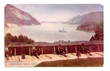 Vintage Up the Hudson from West Point New York NY Color Postcard  Post Mark 1906