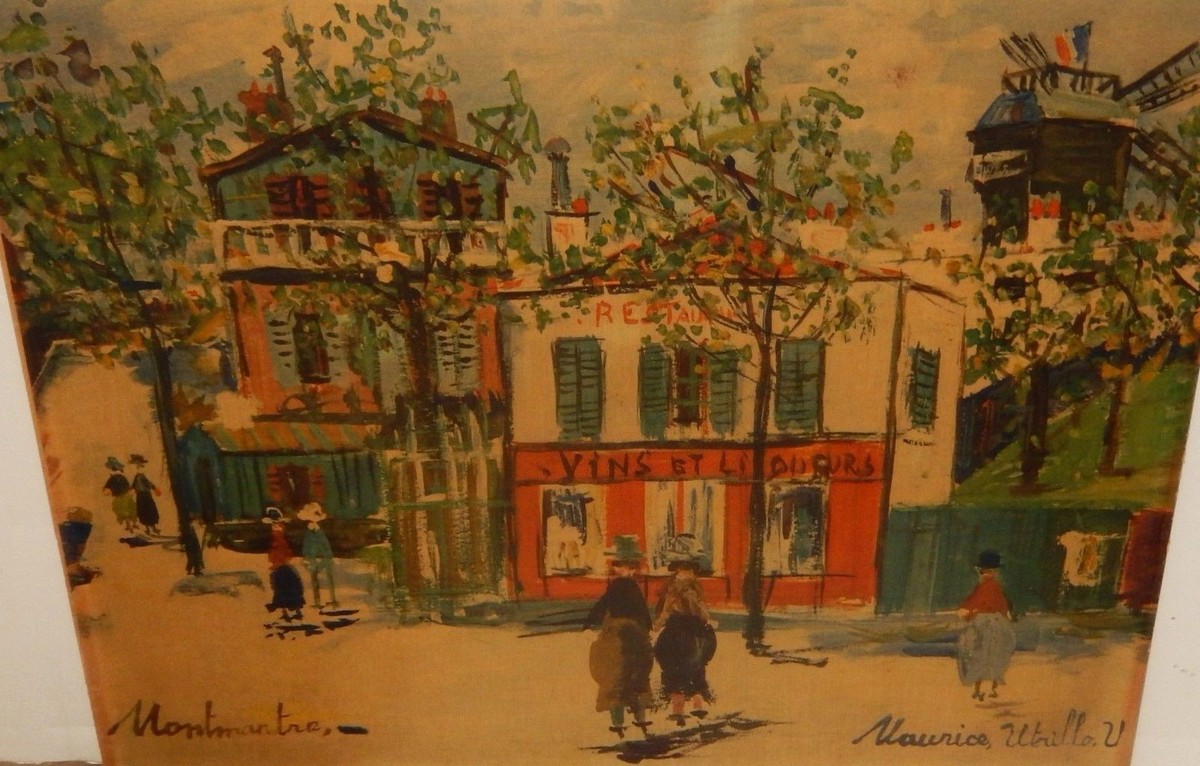 MAURICE UTRILLO、SCENE DE RUE、海外版超希少レゾネより UTRILLO、SACRE-COEUR、海外版超希少レゾネ、新品額付 - 絵画低