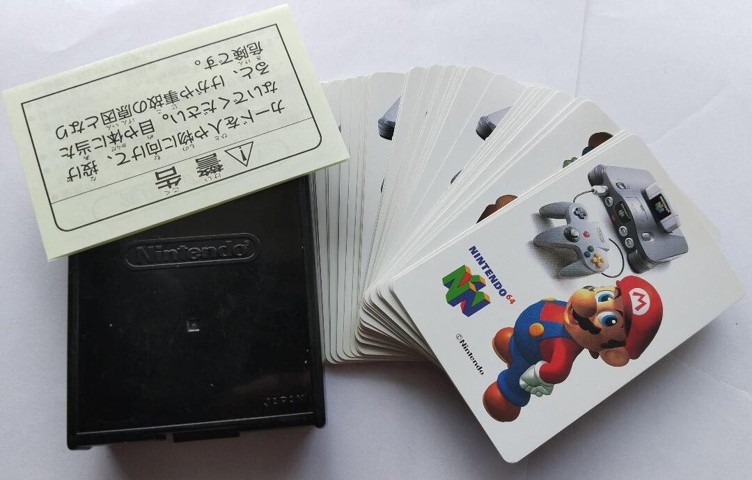 Nintendo N64 Complete Deck of Playing Cards with Original Case