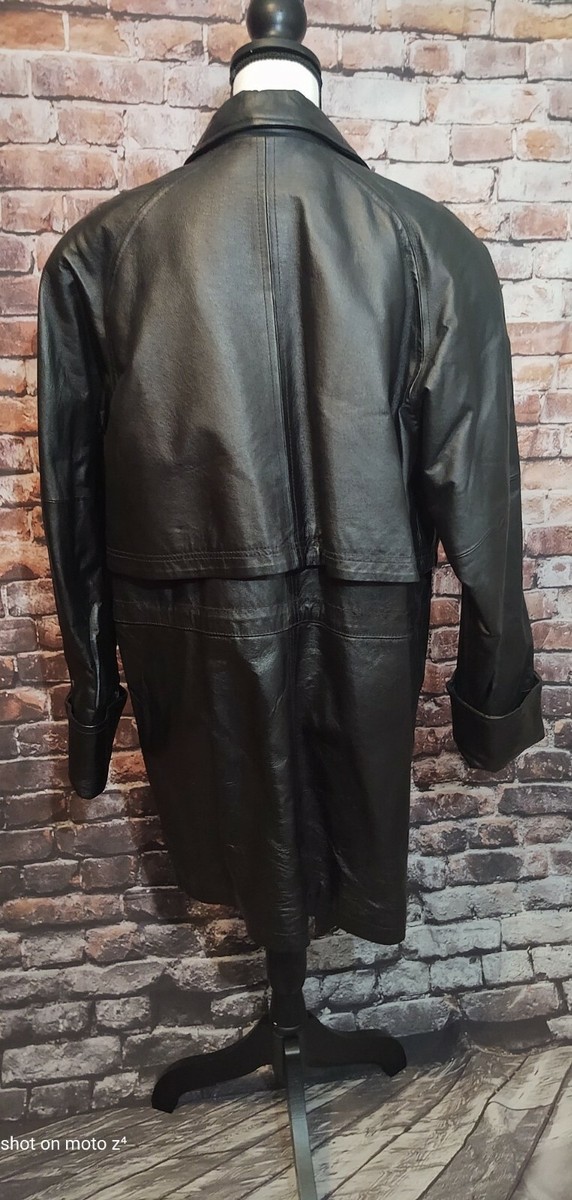 ジャケット・アウター GANGSTERVILLE CLASSIC PARLOR TRENCH COAT VINTAGE PHASE 2 100% LEATHER DOUBLE LAYER TRENCH COAT JACKET