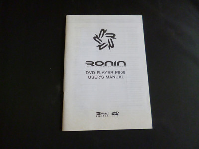 Original Bedienungsanleitung RONIN DVD Player P808