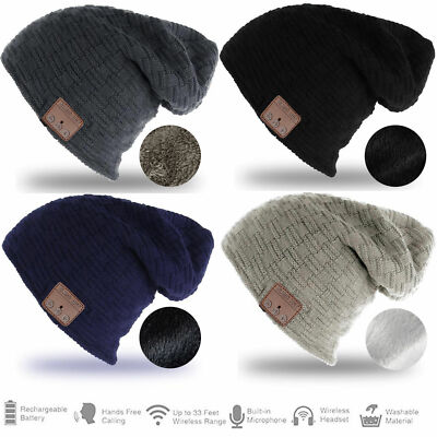 Unisex Bluetooth Beanie Hat Music Headset Wireless Headphone  display picture 1