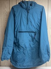 VTG LL BEAN USA DARK GREEN THINSULATE 1/4 ZIP PULLOVER ANORAK JACKET M Regular